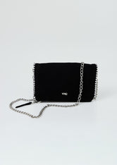 Bolso negro con cadena para jóvenes