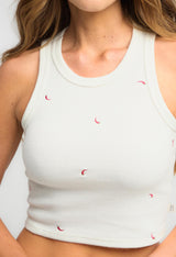 Camiseta marfil tela galleta para mujeres