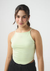 Camiseta verde claro y cuello alto para jóvenes