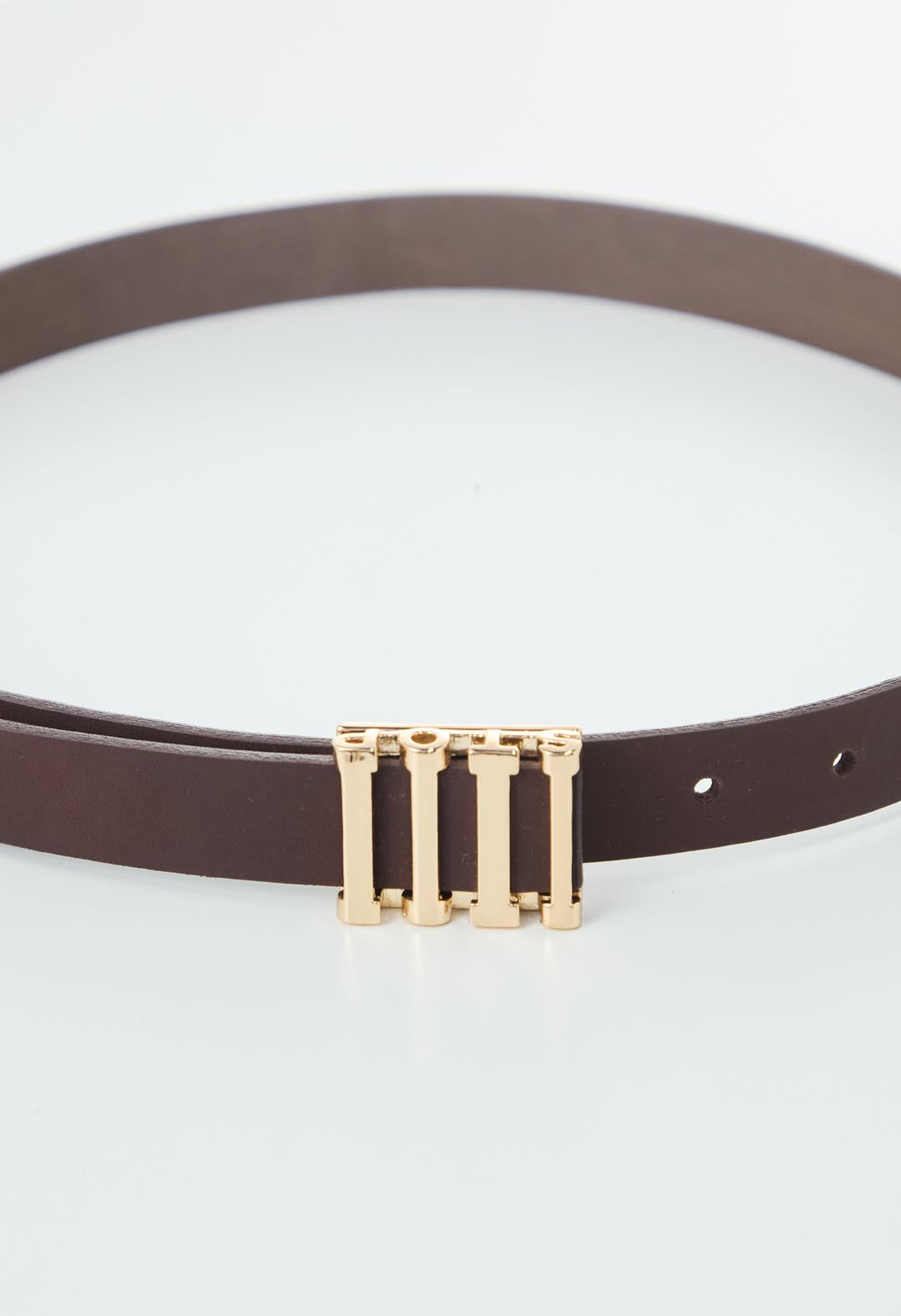 Cinturón café con chapa