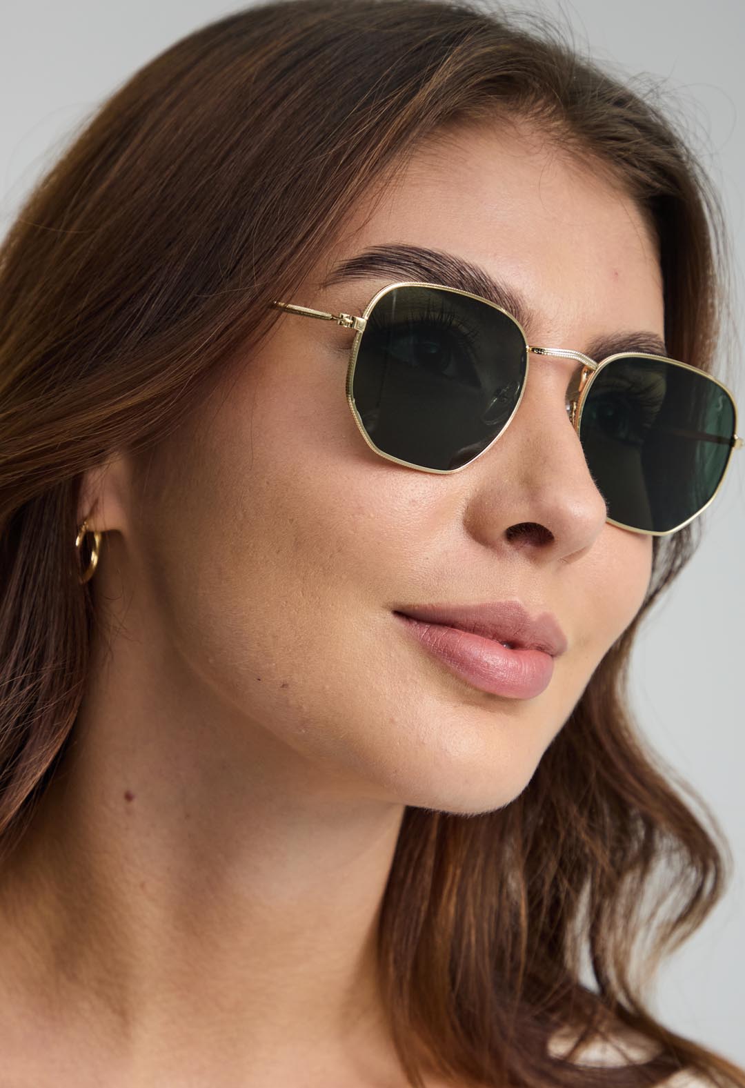 Gafas aviador oro