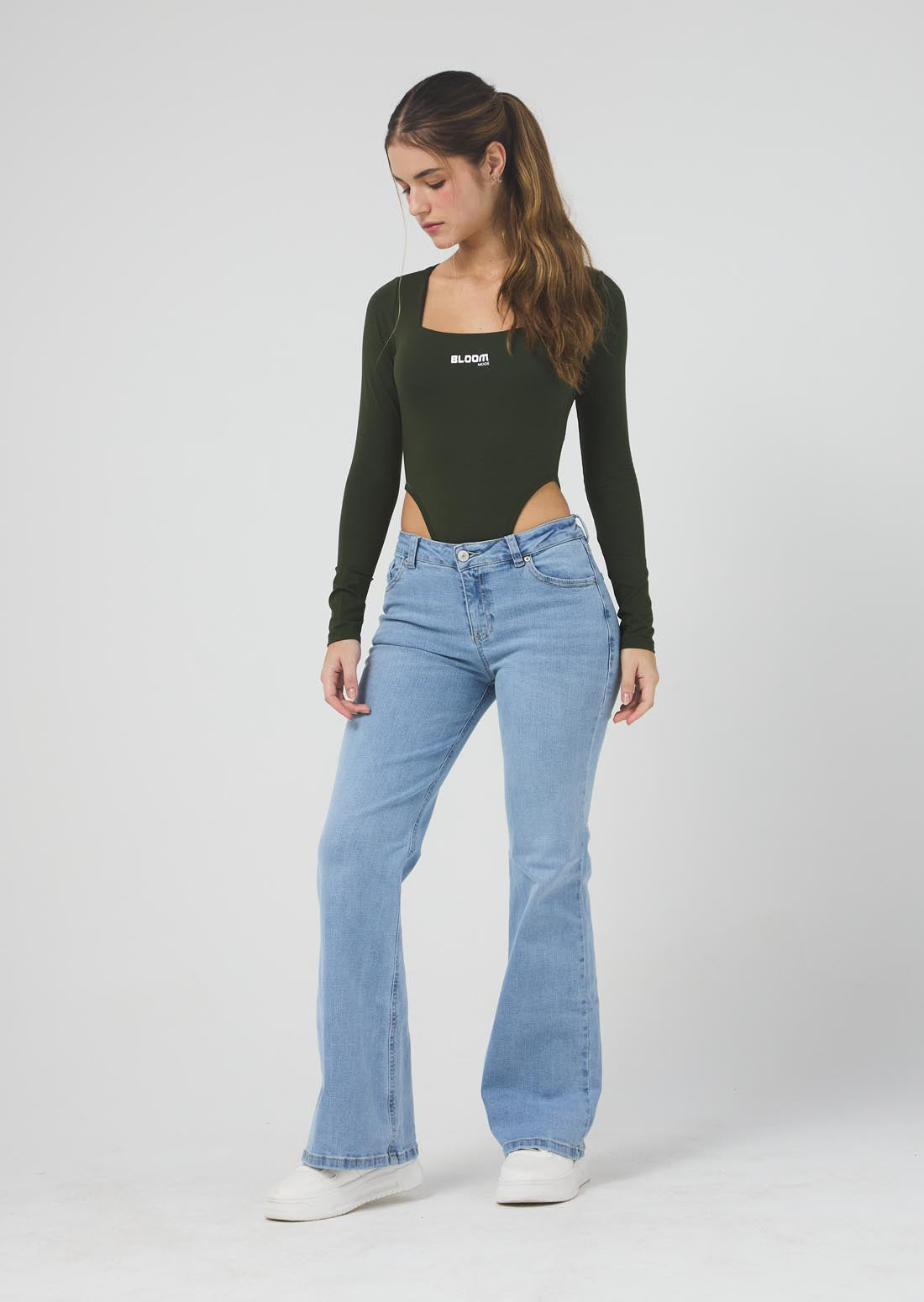 Jean cool lavado claro descaderado para jóvenes