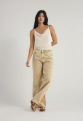 Jean retro marfil para mujer