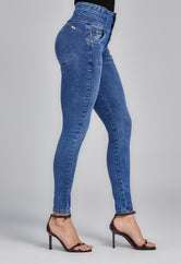 Jean lipojean medio tiro alto para mujeres