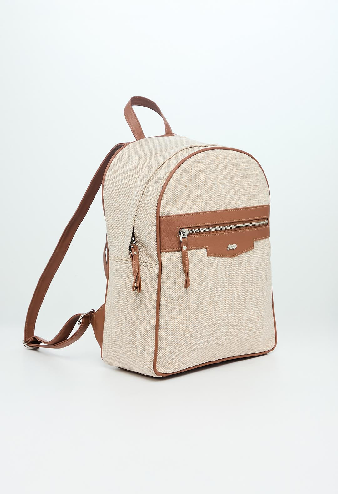 Bolso arena en contraste