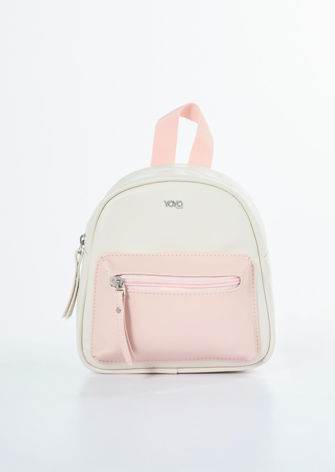 Morral rosado con bloques de color