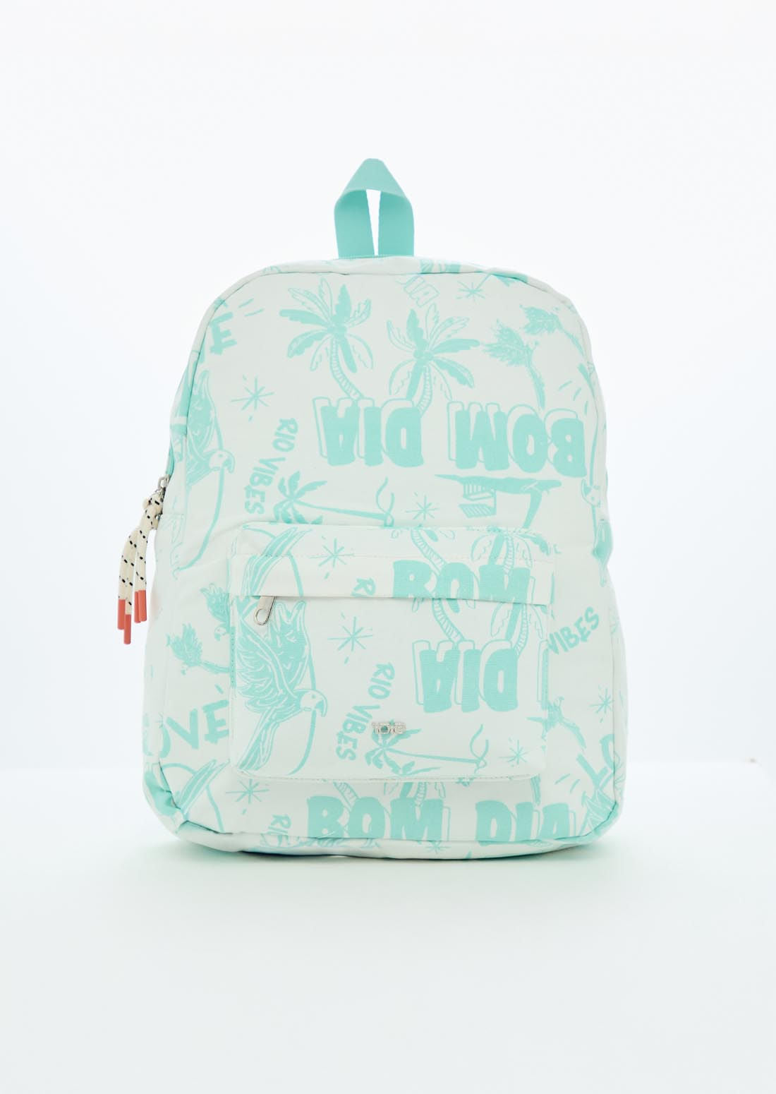Morral marfil estampado