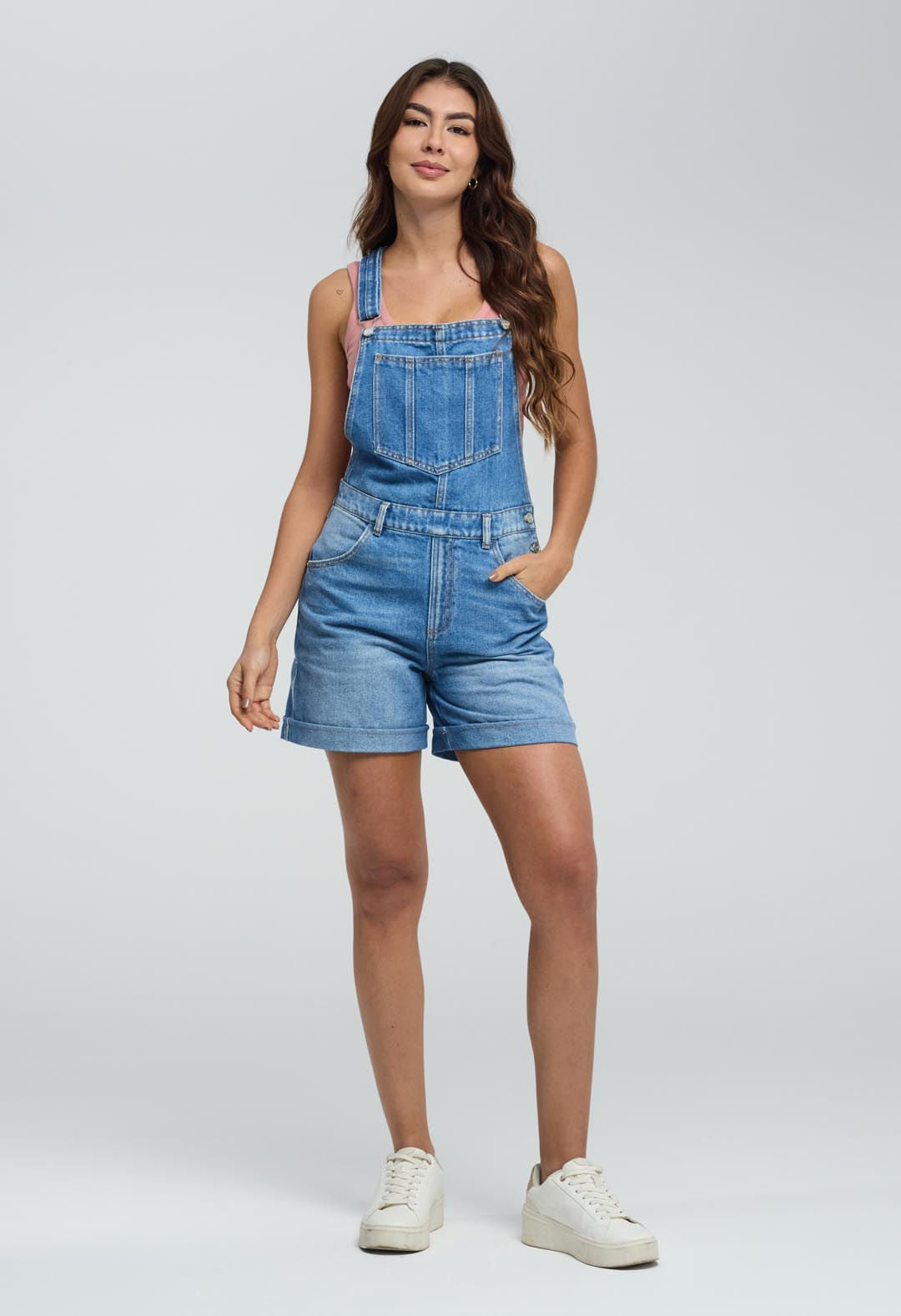 Overall medio con guardapolvo para mujeres