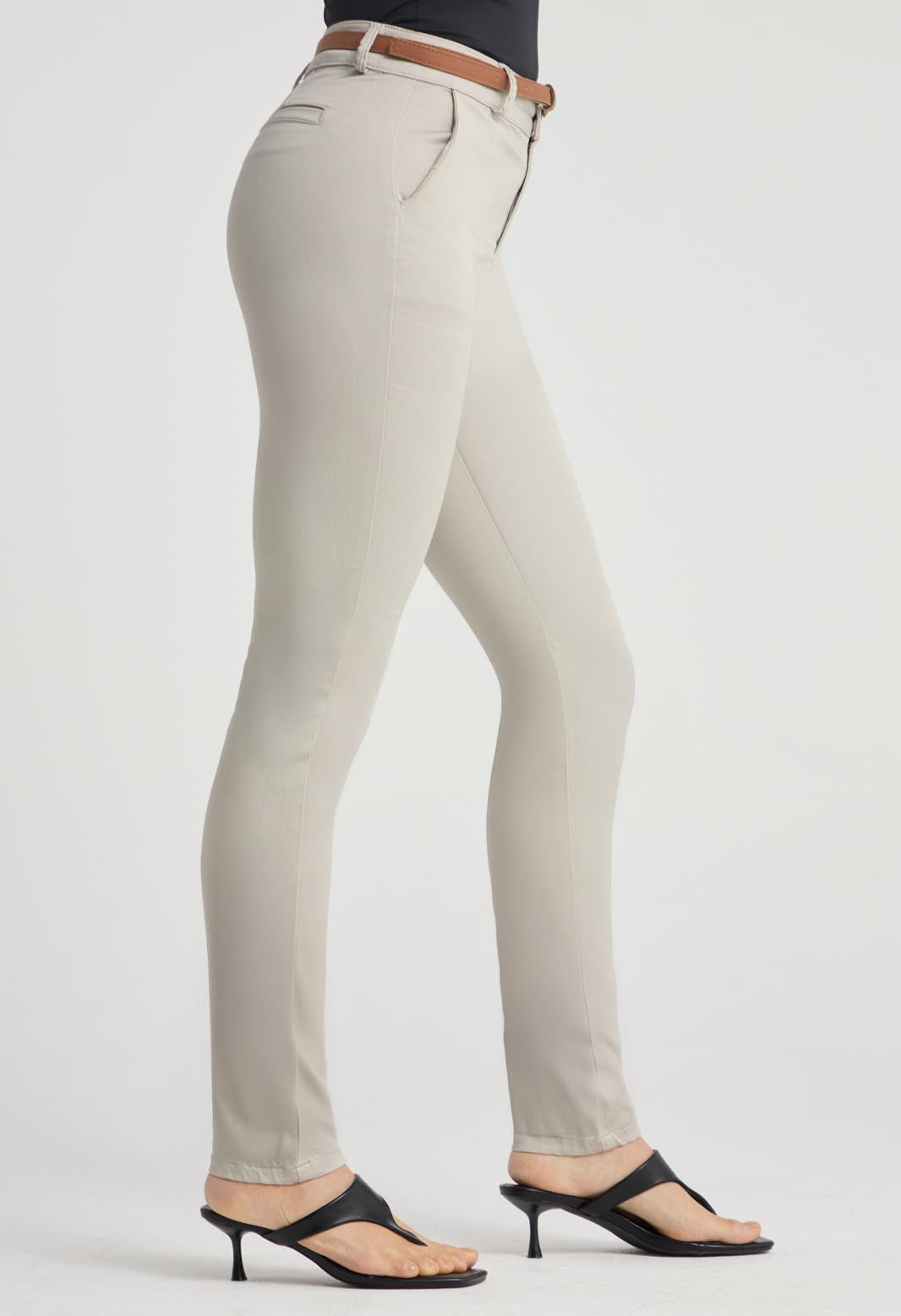 Kaky Pantalón ejecutivo kaky fondo entero para mujeres – Stop Jeans