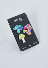 Set de pines X3 de hongos para jóvenes