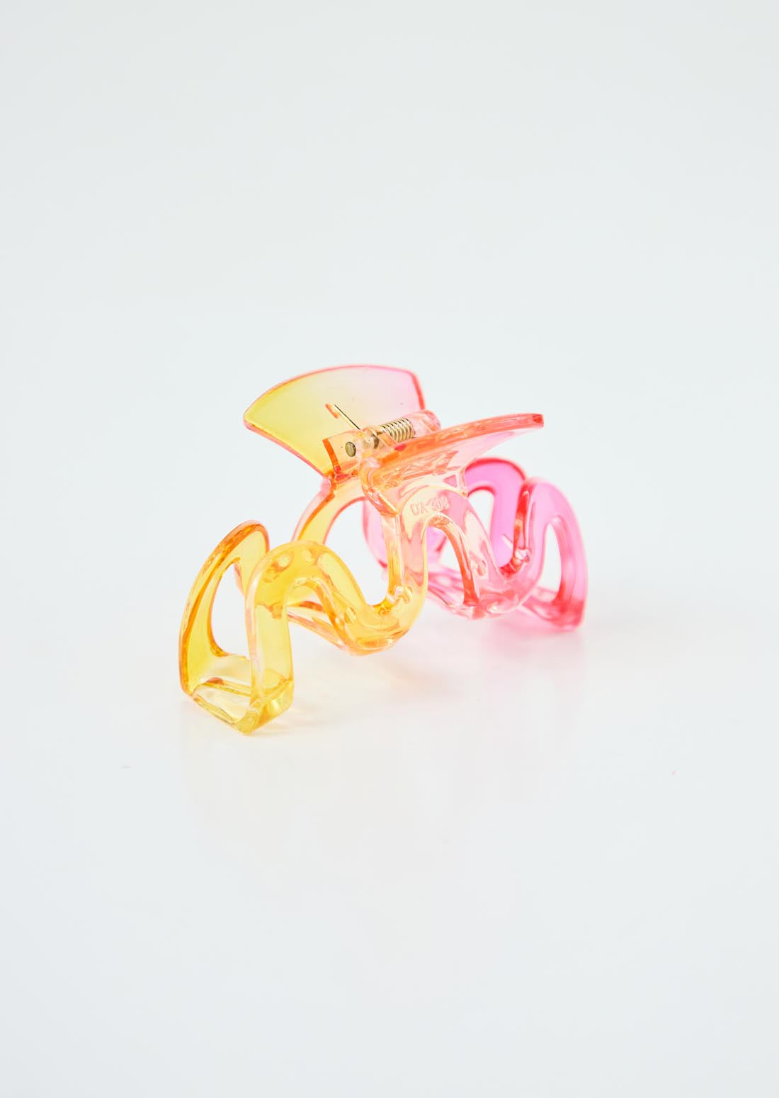 Pinza ondulada a dos tonos para el cabello