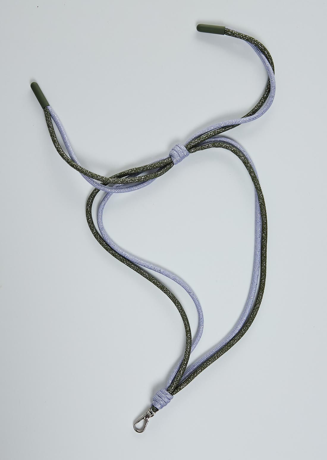 Portacelular lila en cordones