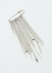 Relojera plateada con cristales para jóvenes