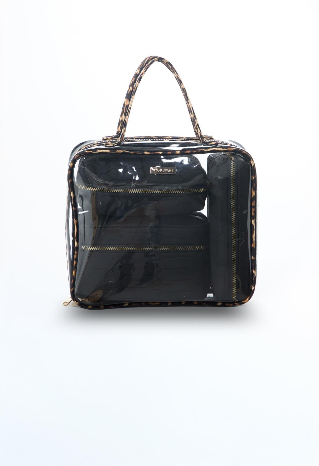 Set viajero de cosmetiqueras negras