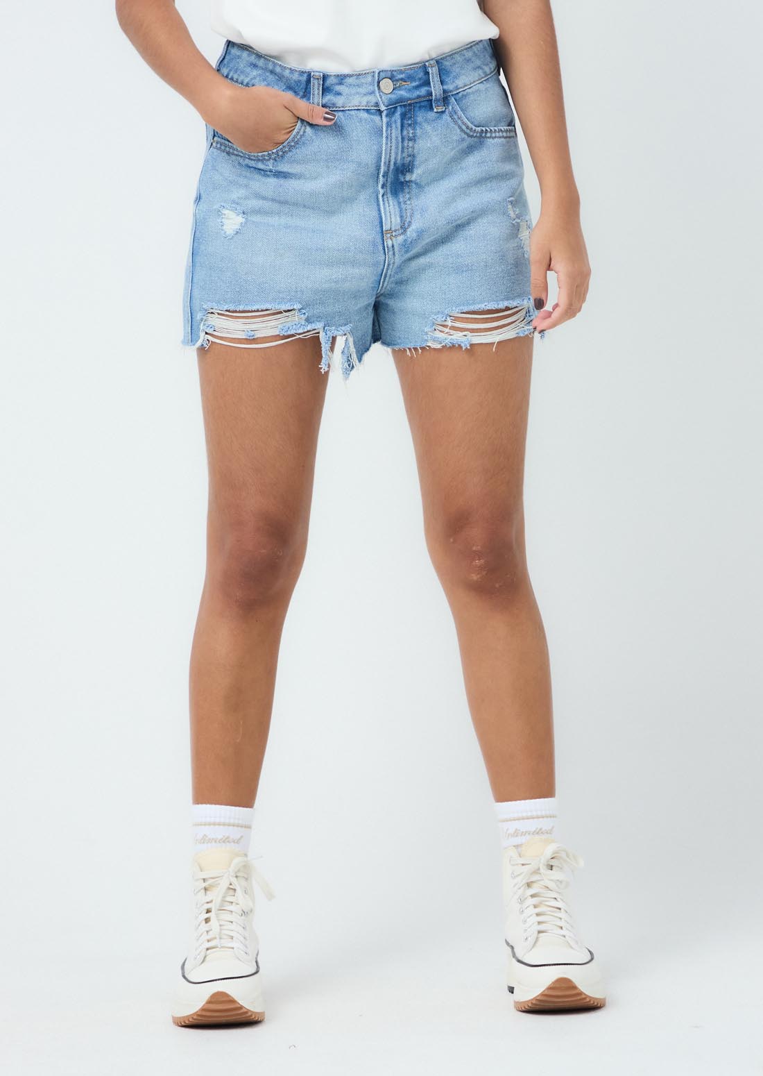 Short lavado medio y fondo entero para jóvenes