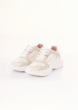 Tenis blancos con detalle en glitter